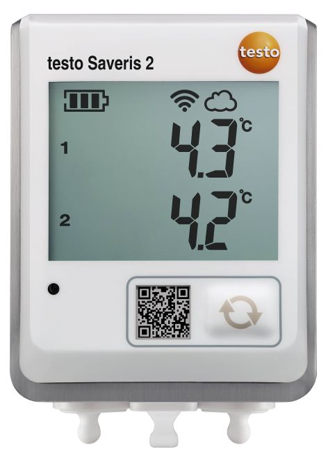 Testo Saveris-2 T2 for connectable temperature and door contact probe