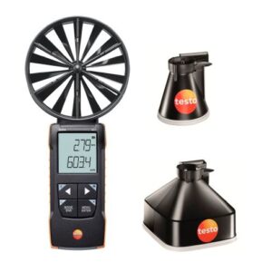 testo 417 Set 1 – Digital 100 mm vane anemometer with Funnels