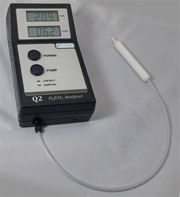 Quantek Q2 O2/CO2 Gas Analyser