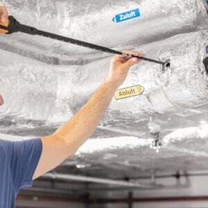 Testo 400 air flow kit with hot wire probe